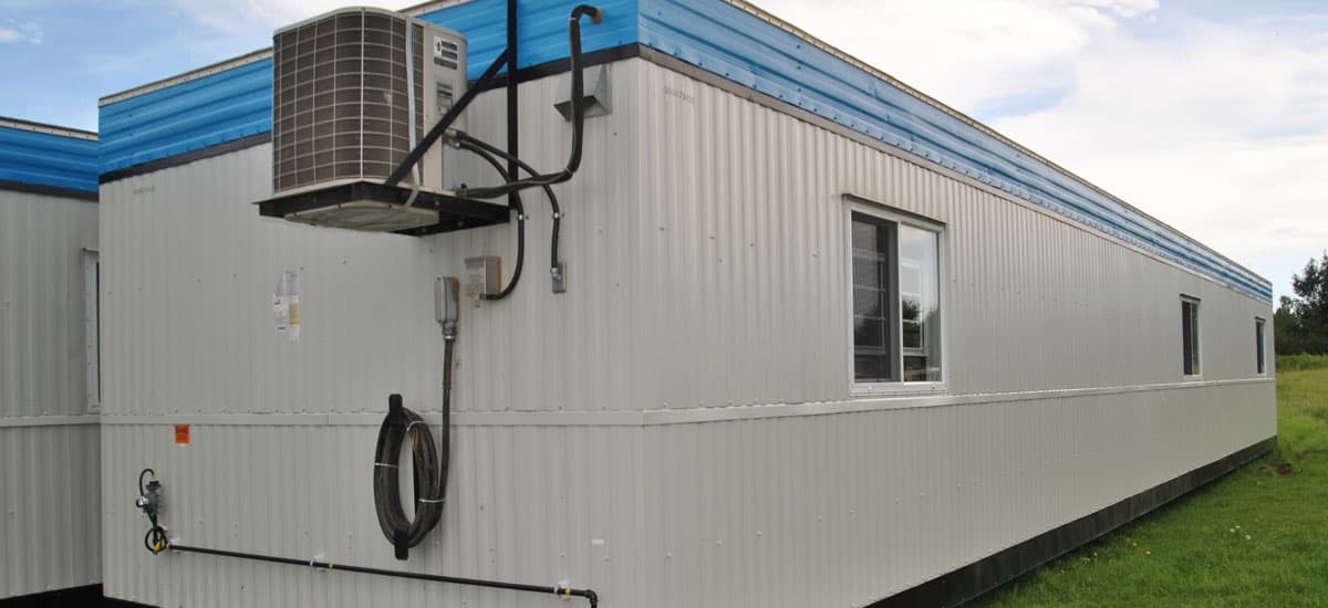 Office trailer exterior back