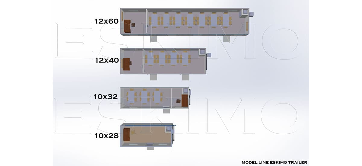 Eskimo trailer floor plans